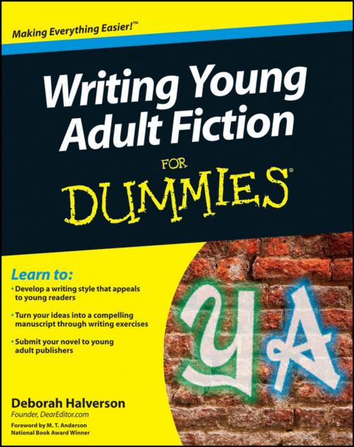 Cover of the book Writing Young Adult Fiction For Dummies by Deborah Halverson, Wiley