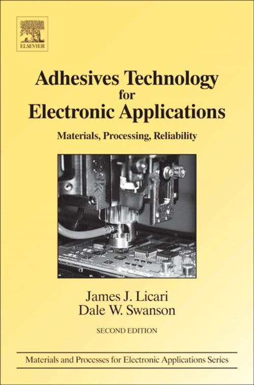 Cover of the book Adhesives Technology for Electronic Applications by James J. Licari, Dale W. Swanson, Elsevier Science