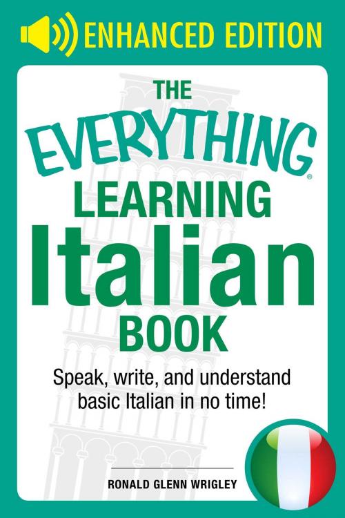 Cover of the book The Everything Learning Italian Book by Ronald Glenn Wrigley, Adams Media
