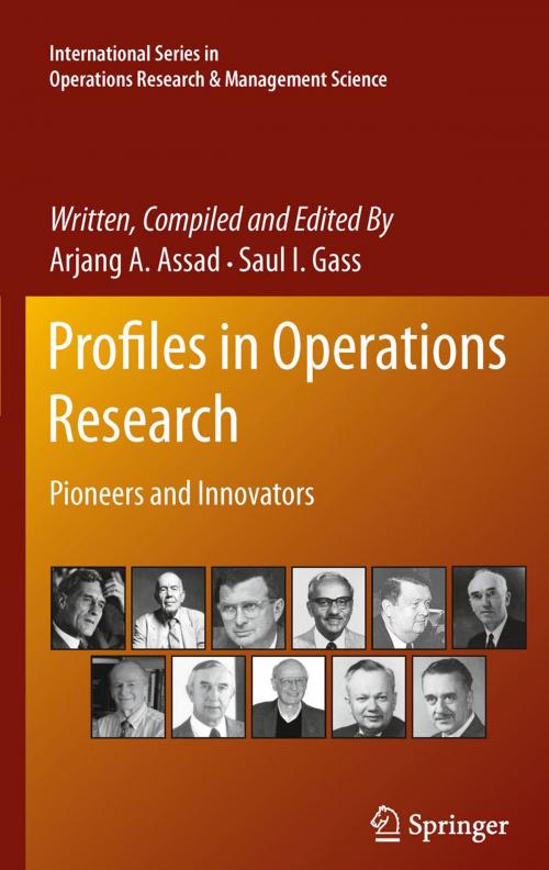 Cover of the book Profiles in Operations Research by , Springer US
