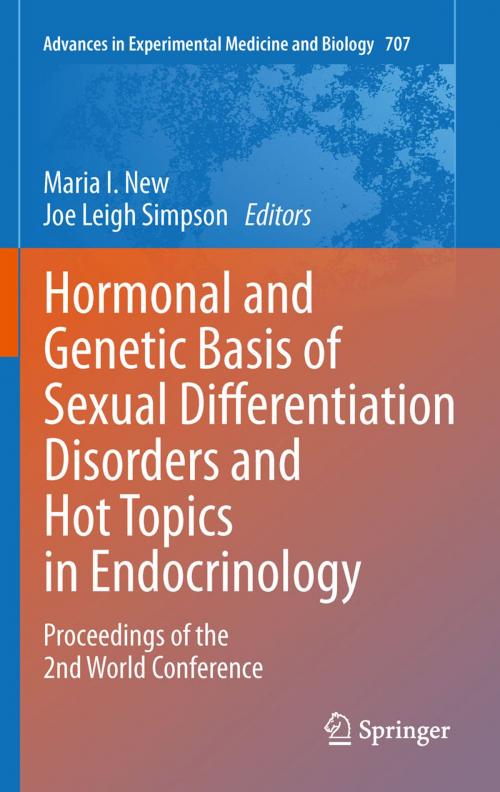 Cover of the book Hormonal and Genetic Basis of Sexual Differentiation Disorders and Hot Topics in Endocrinology: Proceedings of the 2nd World Conference by , Springer New York