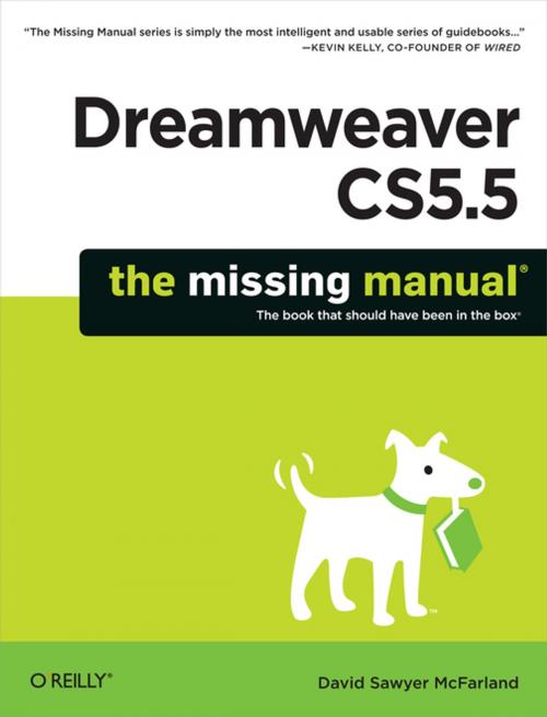 Cover of the book Dreamweaver CS5.5: The Missing Manual by David Sawyer McFarland, O'Reilly Media