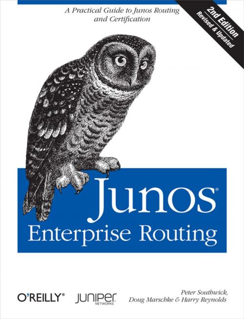 Cover of the book Junos Enterprise Routing by Peter Southwick, Doug Marschke, Harry Reynolds, O'Reilly Media