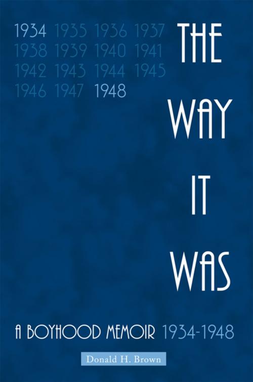 Cover of the book The Way It Was by Donald H. Brown, AuthorHouse