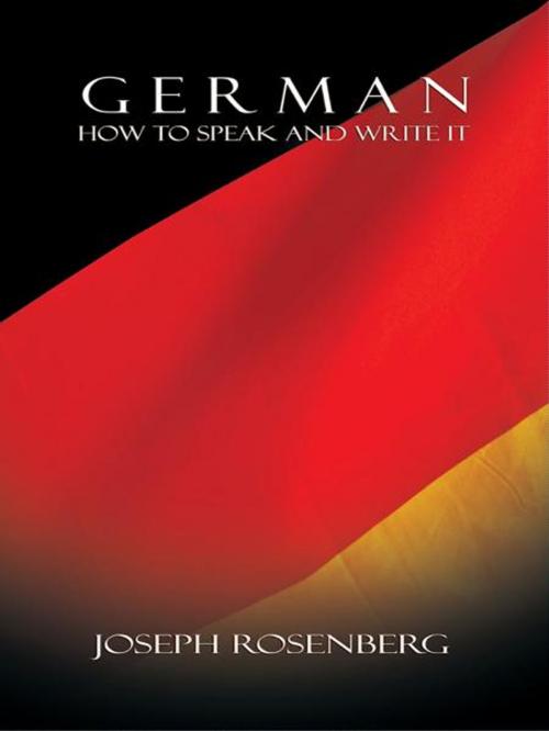 Cover of the book German: How to Speak and Write It (Beginners' Guides) by Joseph Rosenberg, bnpublishing.net