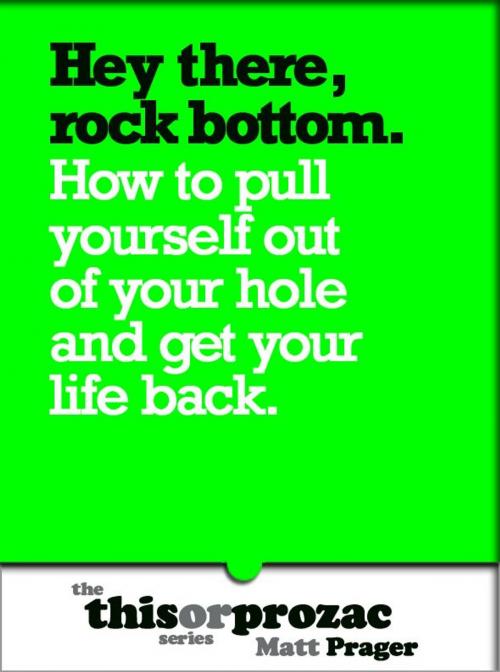 Cover of the book Hey There Rock Bottom: How To Pull Yourself Out Of Your Hole And Get Your Life Back by Matt Prager, Outpost19