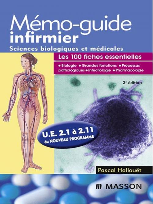Cover of the book Mémo-guide infirmier - UE 2.1 à 2.11 by Pascal Hallouët, Anne Borry, Anne Rio, Séverine Rivallan-Decayeux, Elsevier Health Sciences