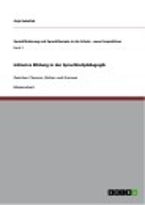 Cover of the book Inklusive Bildung in der Sprachheilpädagogik by Anja Huballah, GRIN Verlag