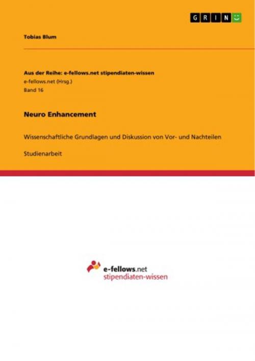 Cover of the book Neuro Enhancement by Tobias Blum, GRIN Verlag