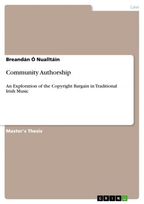 Cover of the book Community Authorship by Nualltáin, GRIN Verlag