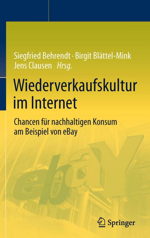 Cover of the book Wiederverkaufskultur im Internet by , Springer Berlin Heidelberg