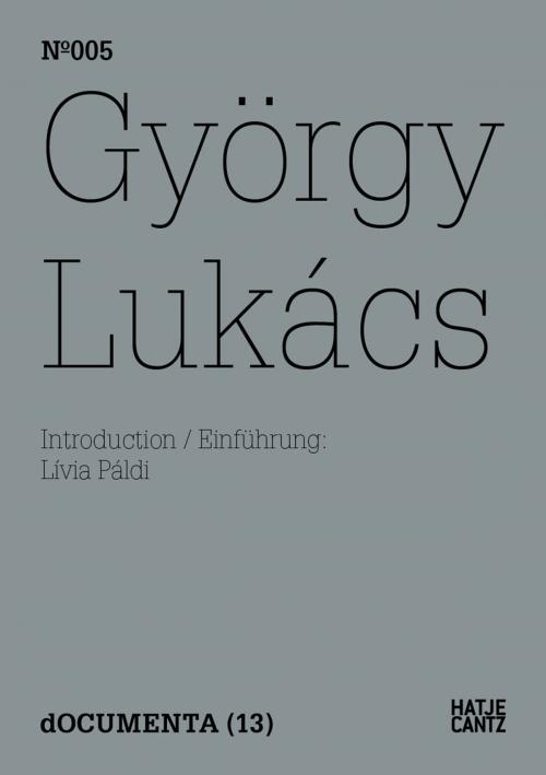 Cover of the book György Lukács by György Lukács, Hatje Cantz Verlag