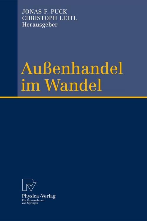 Cover of the book Außenhandel im Wandel by , Physica-Verlag HD