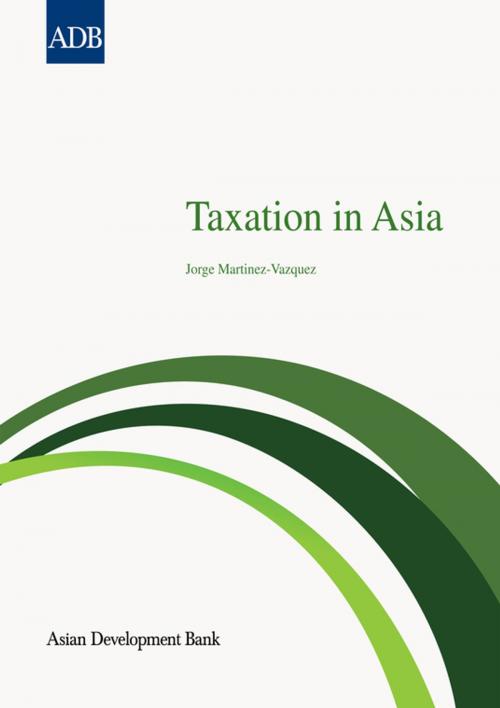Cover of the book Taxation in Asia by Jorge Martinez-Vazquez, Asian Development Bank