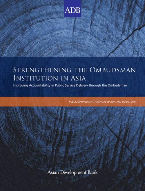 Cover of the book Strengthening the Ombudsman Institution in Asia by Asian Development Bank, Asian Development Bank