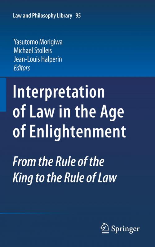 Cover of the book Interpretation of Law in the Age of Enlightenment by , Springer Netherlands