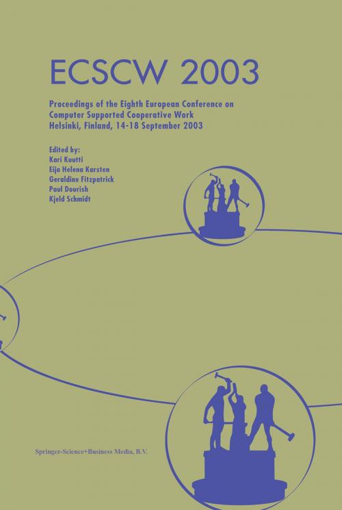 Cover of the book ECSCW 2003 by , Springer Netherlands