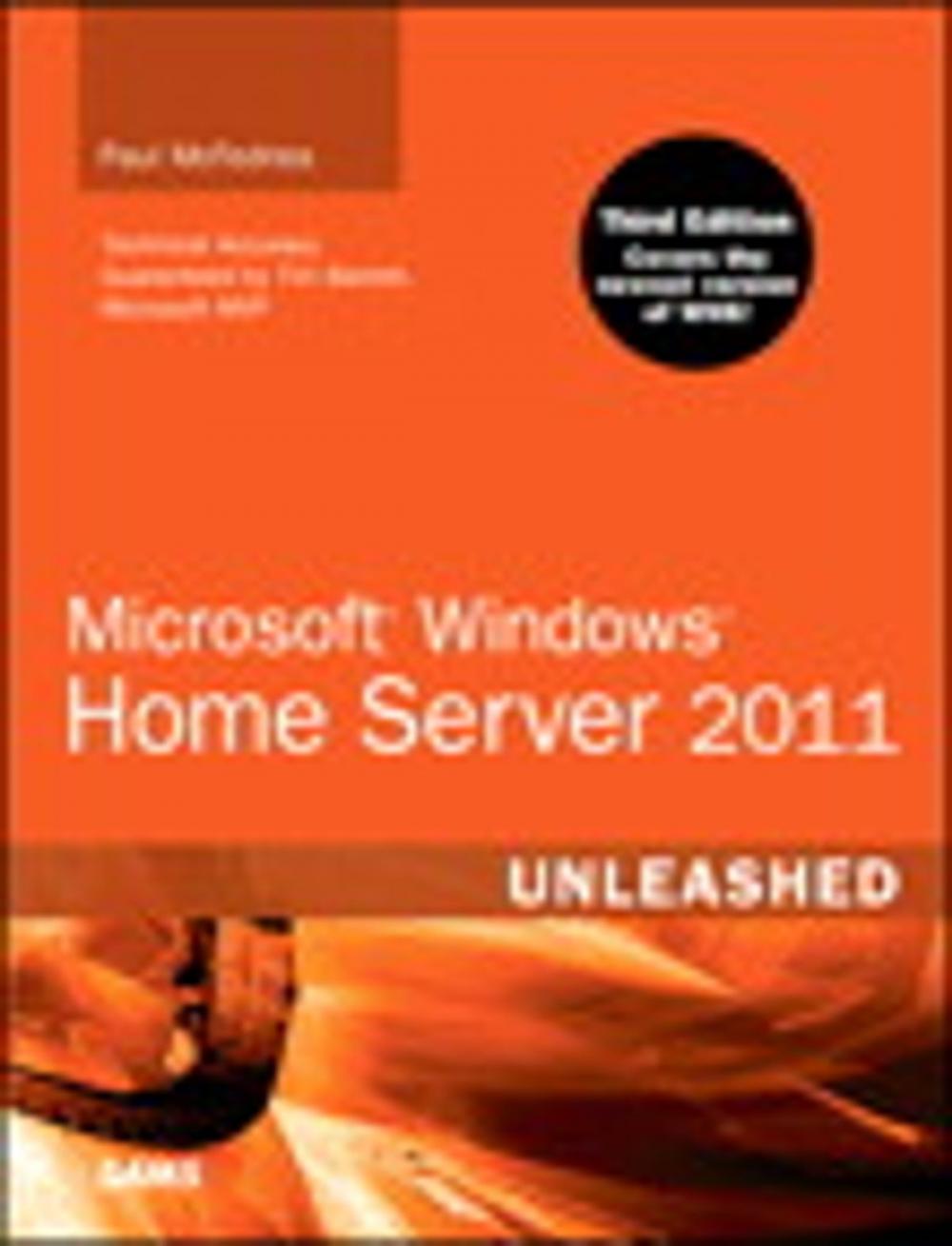 Big bigCover of Microsoft Windows Home Server 2011 Unleashed