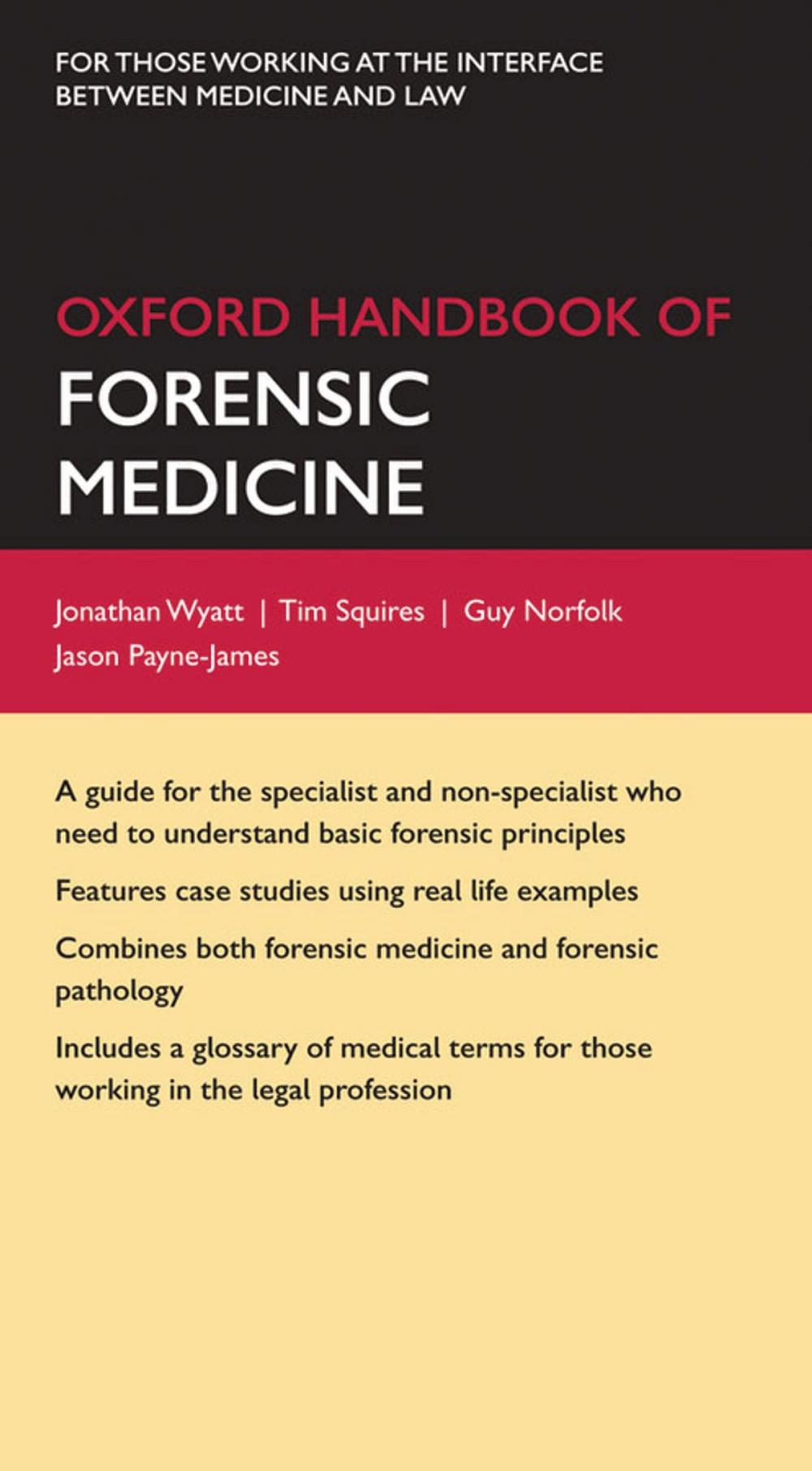 Big bigCover of Oxford Handbook of Forensic Medicine