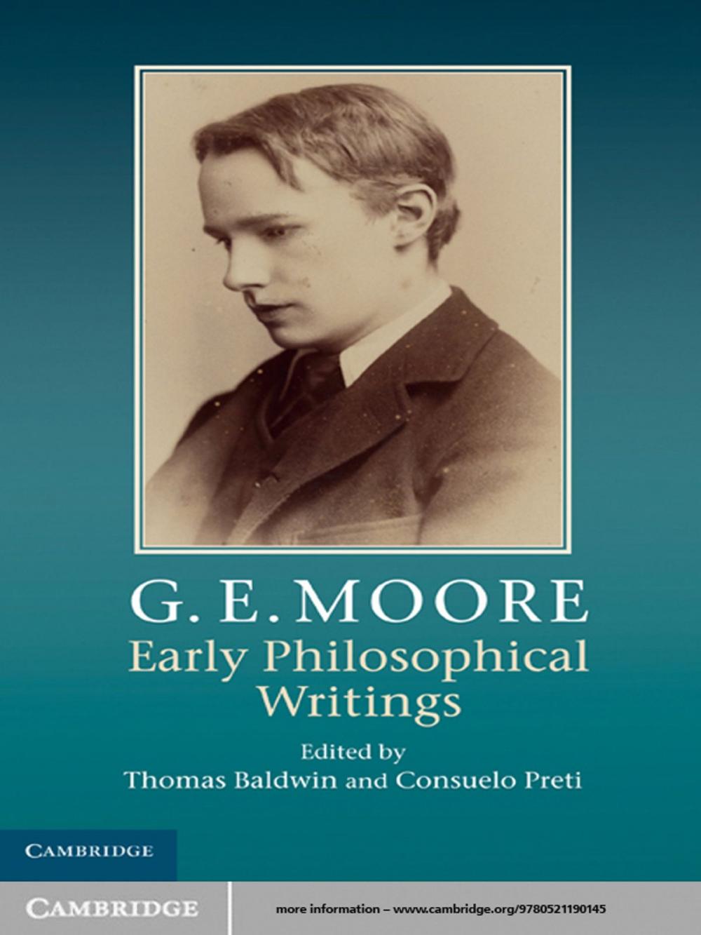 Big bigCover of G. E. Moore: Early Philosophical Writings