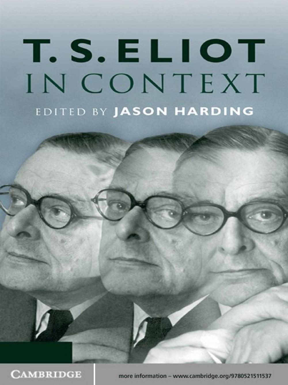 Big bigCover of T. S. Eliot in Context