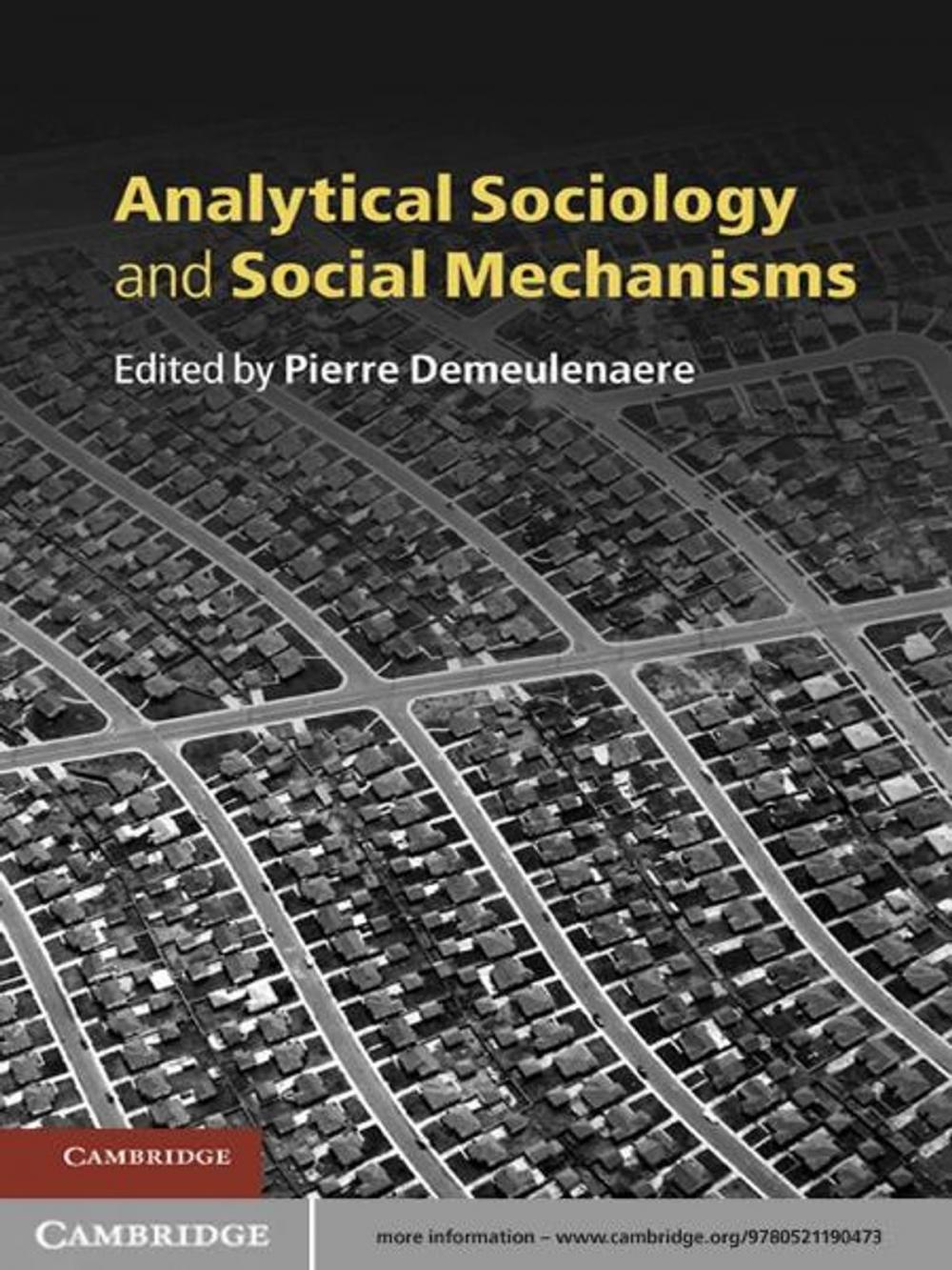 Big bigCover of Analytical Sociology and Social Mechanisms