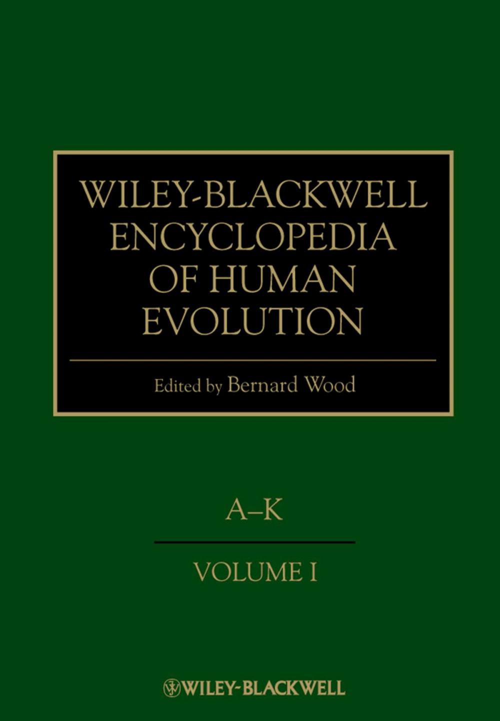 Big bigCover of Wiley-Blackwell Encyclopedia of Human Evolution