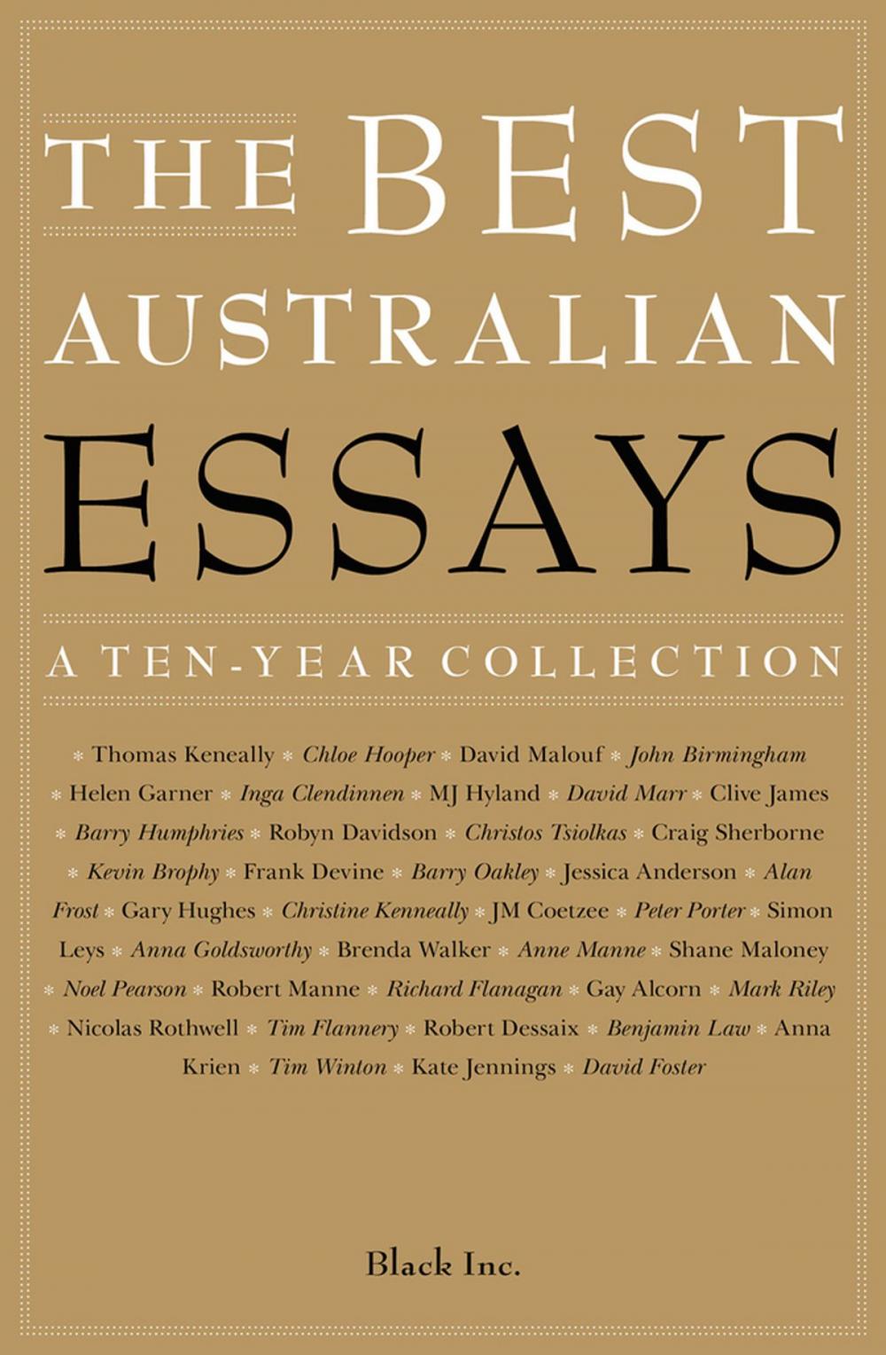 Big bigCover of The Best Australian Essays