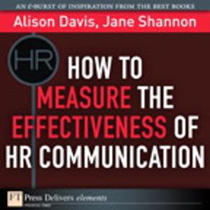 Cover of the book How to Measure the Effectiveness of HR Communication by Zak Ruvalcaba
