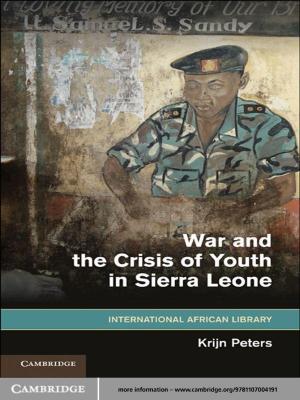Cover of the book War and the Crisis of Youth in Sierra Leone by Pavol Štekauer, Salvador Valera, Lívia Kőrtvélyessy