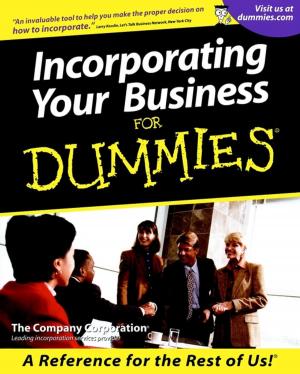 Cover of the book Incorporating Your Business For Dummies by Jack Lewis, Adrian Webster