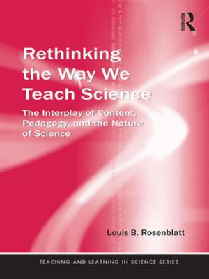 Cover of the book Rethinking the Way We Teach Science by Eleanor J. Gibson