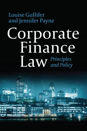 Book cover of Corporate Finance Law