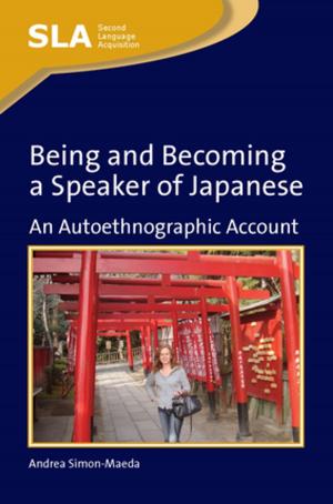 Cover of the book Being and Becoming a Speaker of Japanese by Maria Pilar AGUSTIN LLACH