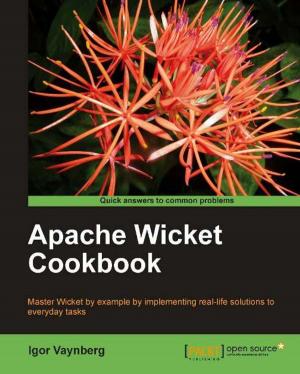 Cover of the book Apache Wicket Cookbook by Daniel Lelis Baggio, Shervin Emami, David Millan Escriva, Khvedchenia Ievgen, Jason Saragih, Roy Shilkrot