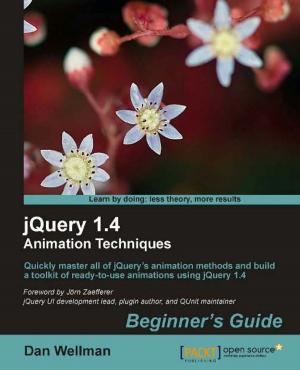 Cover of the book jQuery 1.4 Animation Techniques: Beginners Guide by David Natingga