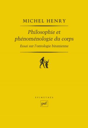 Book cover of Philosophie et phénoménologie du corps