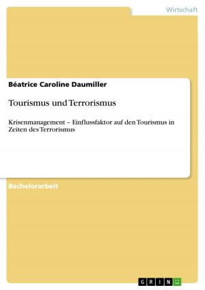 Cover of the book Tourismus und Terrorismus by Thomas Grimme