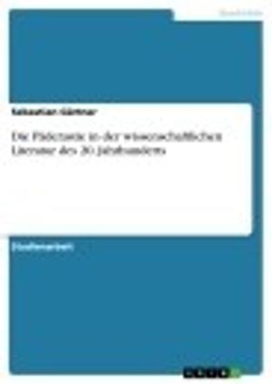 Cover of the book Die Päderastie in der wissenschaftlichen Literatur des 20. Jahrhunderts by Manuela Aberger