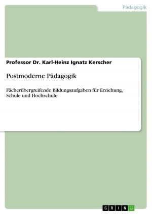 Cover of the book Postmoderne Pädagogik by Christina Zimmermann