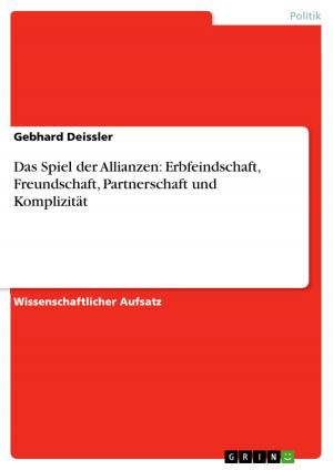 Cover of the book Das Spiel der Allianzen: Erbfeindschaft, Freundschaft, Partnerschaft und Komplizität by Hatice Cinar