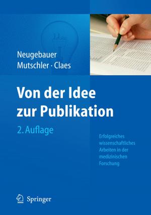 Cover of the book Von der Idee zur Publikation by Michael Suk, Beate Hanson, Dan C. Norvell