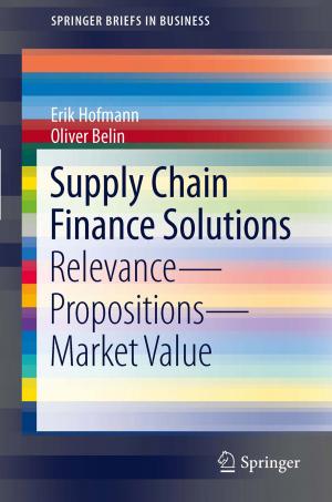 Cover of the book Supply Chain Finance Solutions by Maurice E. Müller, Urs Heim, Serge Nazarian, Peter Koch, Joseph Schatzker