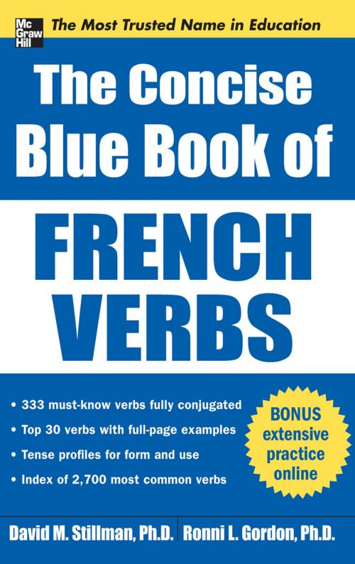 Cover of the book The Concise Blue Book of French Verbs by David Stillman, Ronni Gordon, McGraw-Hill Education