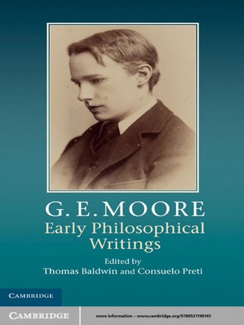 Cover of the book G. E. Moore: Early Philosophical Writings by , Cambridge University Press