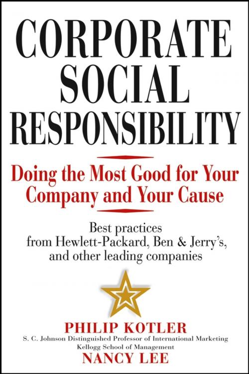 Cover of the book Corporate Social Responsibility by Philip Kotler, Nancy Lee, Wiley