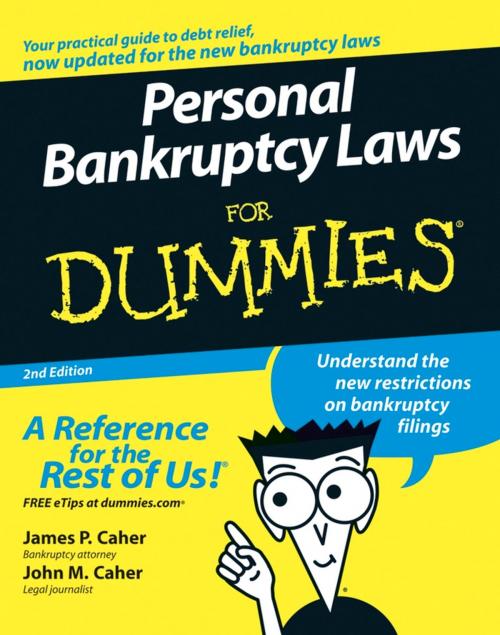 Cover of the book Personal Bankruptcy Laws For Dummies by James P. Caher, John M. Caher, Wiley