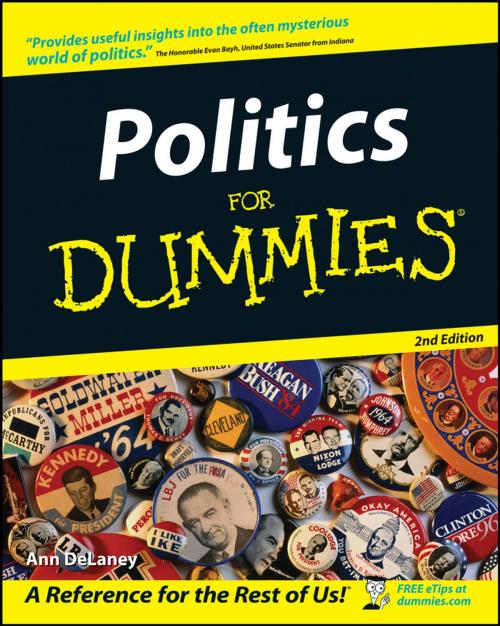 Cover of the book Politics For Dummies by Ann DeLaney, Wiley