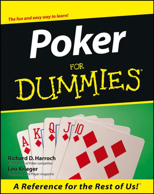 Cover of the book Poker For Dummies by Richard D. Harroch, Lou Krieger, Wiley