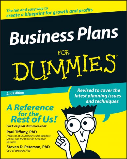Cover of the book Business Plans For Dummies by Paul Tiffany, Steven D. Peterson, Wiley